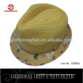 khaki brim fedora hat unisex plain straw hats under brim printing hats